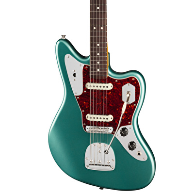 Fender American Professional Classic Jaguar Gülağacı Klavye Faded Sherwood Green Metallic Elektro Gitar